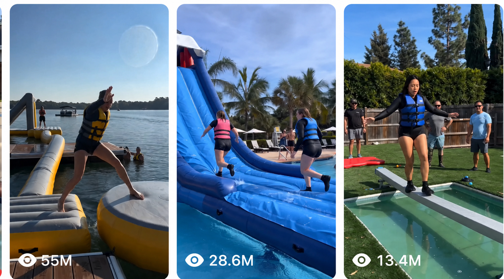 INFLATABLE WATER OBSTACLE CHALLENGE SYSTEM.....