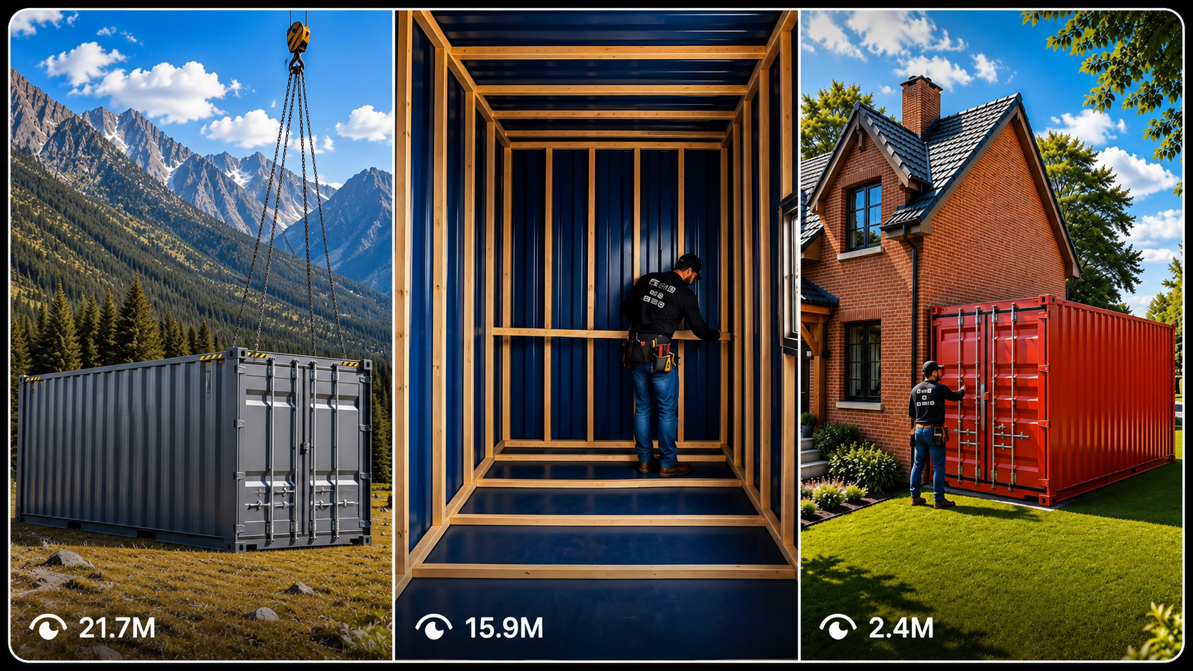 SHIPPING CONTAINER & PROPERTY TRANSFORMATION VIDEO SYSTEM.