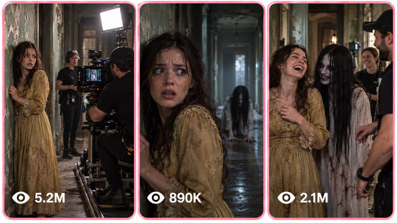 META-HORROR FILM-SET JUMPSCARE BEHIND-THE-SCENES......