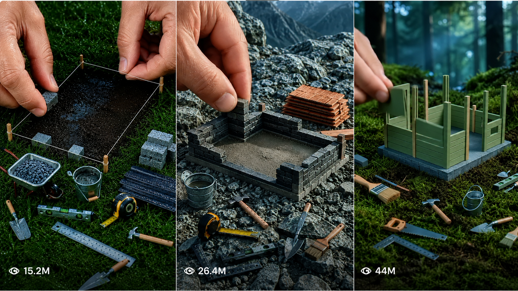 HYPER-REALISTIC MINIATURE CONSTRUCTION VIDEO......